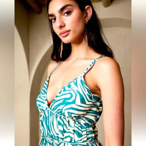 NWT Banana Republic Rosalia Cotton-Silk Maxi Dress - 10P - Picture 2 of 5